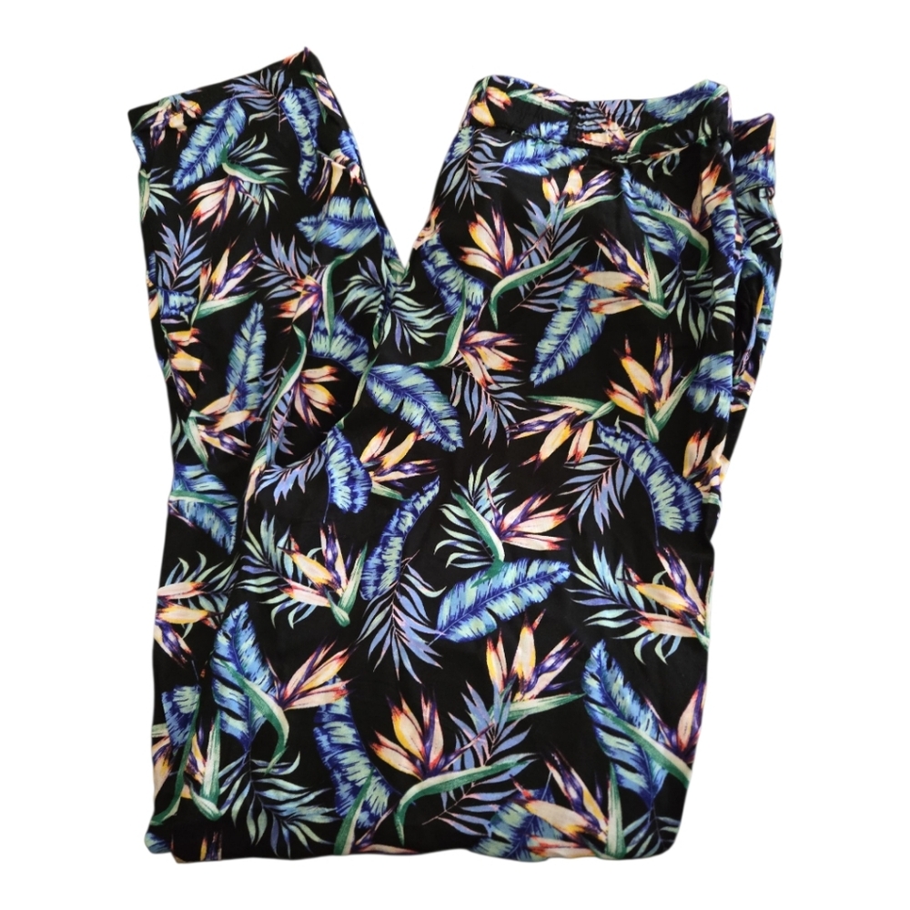 Divided H&M Tropical Print Pants Sz 6